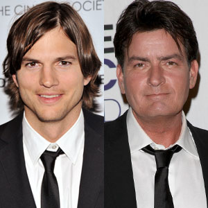Ashton Kutcher, Charlie Sheen Ashton Kutcher, Charlie Sheen